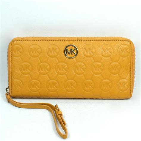 michael kors wallet continental monogram leather